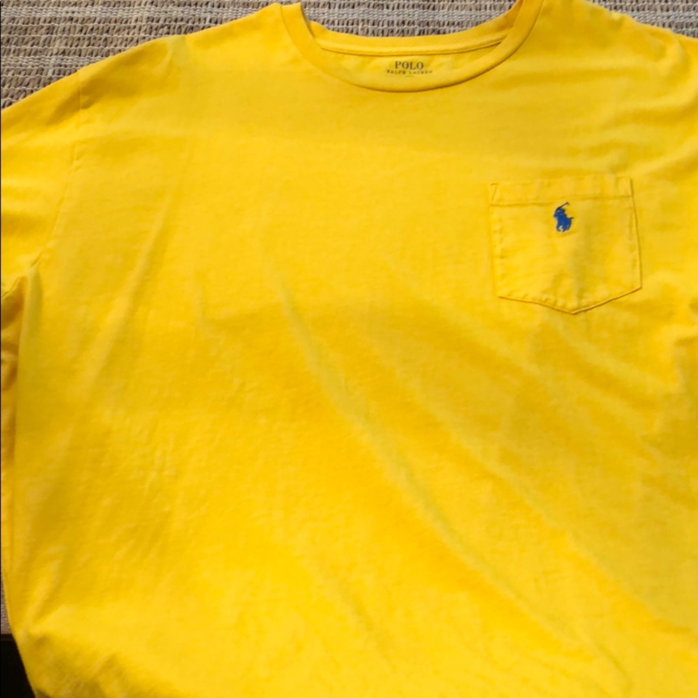 Yellow men’s T-shirt polo